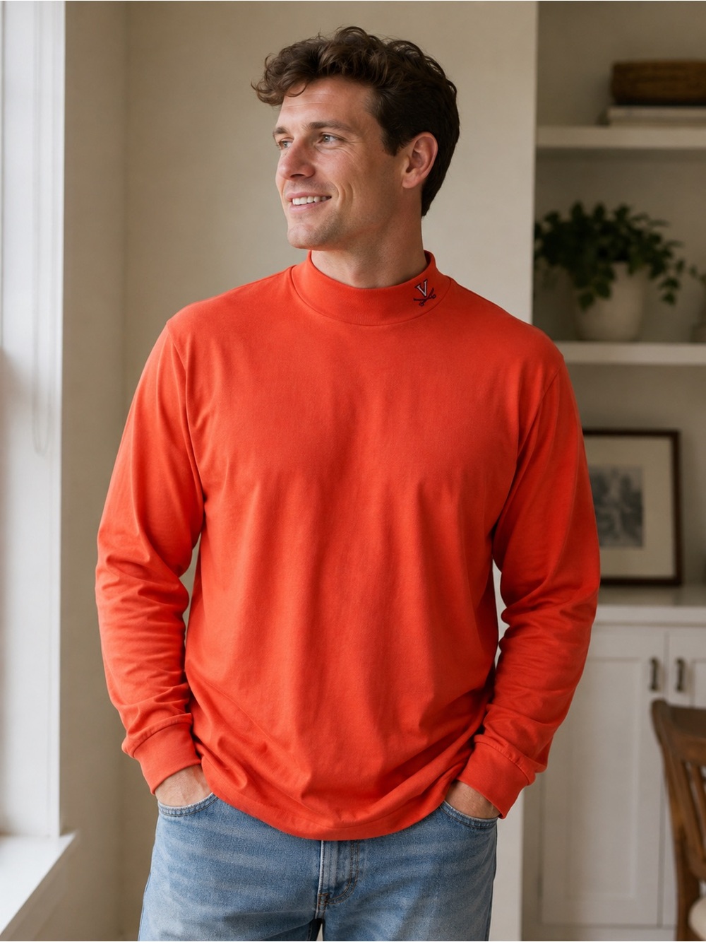 UVA Mock Turtleneck - SZ M